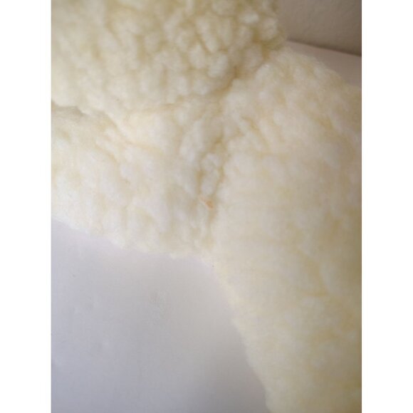 Vintage Beani Hop Per White Lamb Plush Stuffed Animal, Pink Eyes, w/Tag Toy - Picture 3 of 9